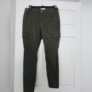 Women's LOFT Green Cargo Skinny Pant - Size 2